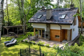 Mazursko - komfortowe domy 8 osobowe nad jeziorem, balia lub sauna